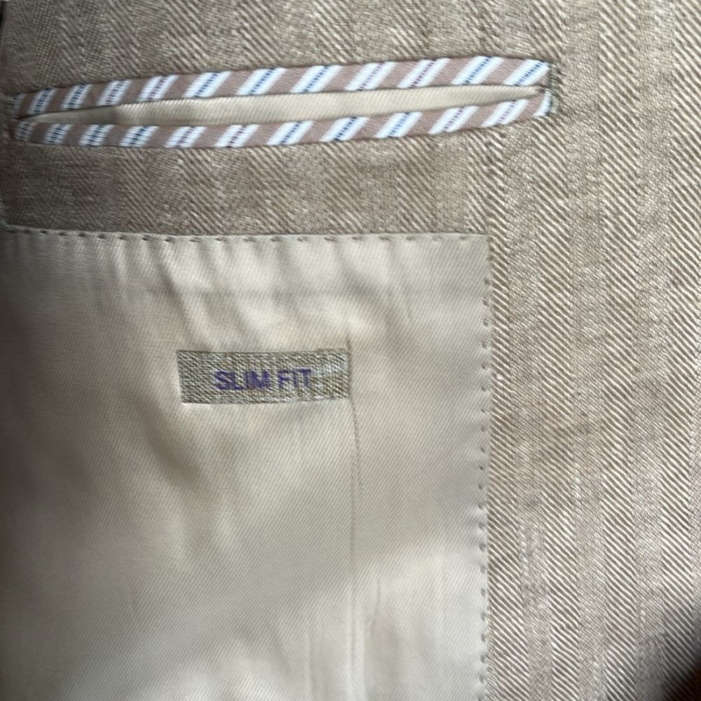 Egara Men’s Blazer Size 42R Herringbone Twill Sz 42 R - Picture 8 of 12